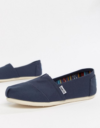 Toms Classic Navy Canvas Tamnoplave - Ženske Cipele | 49058EKCA